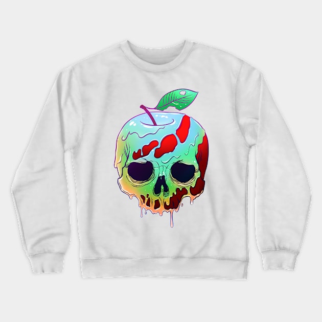 Poison Apple skull Crewneck Sweatshirt by OccultOmaStore